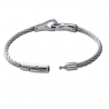 Bracelet Jonc HOMME Câble Acier Inoxydable Bijoux NEUF