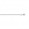 Chaîne De Cou Fine Maille Boule 45cm En Argent Massif 925/000 Bijoux Femme