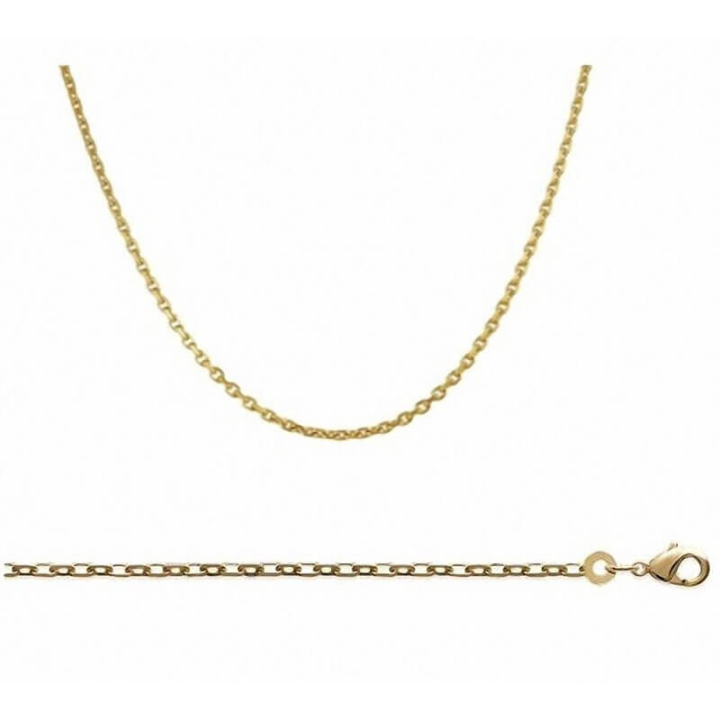 Chaîne Forçat Or Jaune 750 longueur 50 cm - Manillon