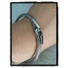 Bracelet Jonc HOMME Câble Acier Inoxydable Bijoux NEUF
