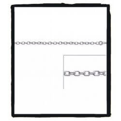 Chaîne 60cm X 2,25mm Maille Forçat Argent Massif 925/000