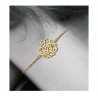 Bracelet ajouré arabesque en Plaqué or 18 Carats Bijoux Femme