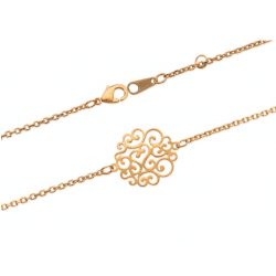 Bracelet ajouré arabesque en Plaqué or 18 Carats Bijoux Femme