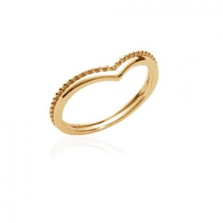 Bague Alliance Billes Plaqué Or 18 Carats Bijoux T50-52-54-56-58-60
