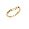 Bague Alliance Billes Plaqué Or 18 Carats Bijoux T50-52-54-56-58-60
