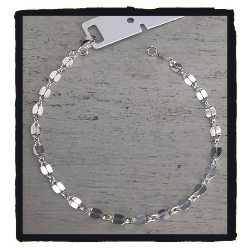 Bracelet Petites Mailles En Argent Massif 925/000 Bijoux Femme