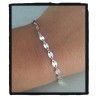 Bracelet Petites Mailles En Argent Massif 925/000 Bijoux Femme