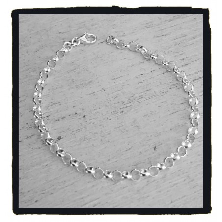 Bracelet Fin Maille Jaseron En Argent Massif 925 – Bijouxia, Poinçonné, Neuf