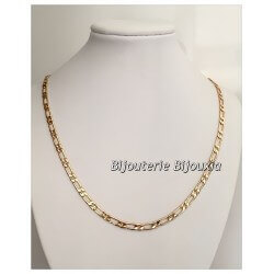 Chaîne Maille Figaro Diamantée 1-1 Plaqué Or 18 carats Garanti  NEUF  Bijoux