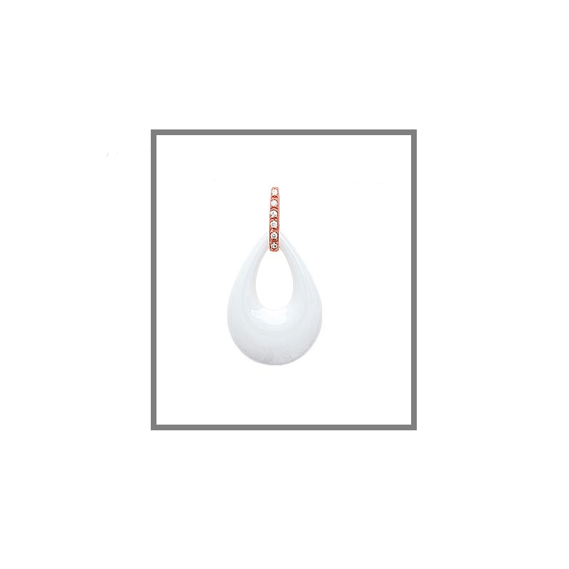 Pendentif En Céramique Plaqué Or Rose 18 CARATS