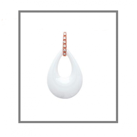 Pendentif En Céramique Plaqué Or Rose 18 CARATS