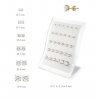 Boucles D'oreilles 4MM Puces Zirconium Rond Serti 4 Griffes Plaqué Or 18 Carats