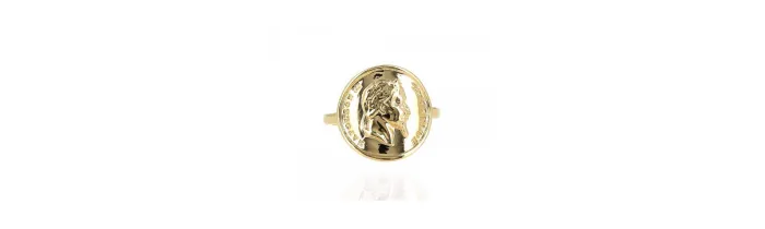 Bague Napoléon Pièce Louis d'or En Plaqué Or Tailles 48 et 50 Disponible