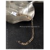 Bracelet Maille Figaro 6MM x 21CM Plaqué or 18 Carats