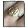 Bague Napoléon Pièce Louis d'or En Plaqué Or Tailles 48-50