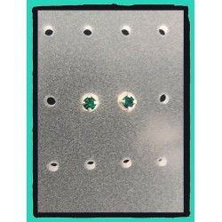 Boucles D'oreilles Puces Oz Émeraude 4 MM Argent 925/1000 Bijoux