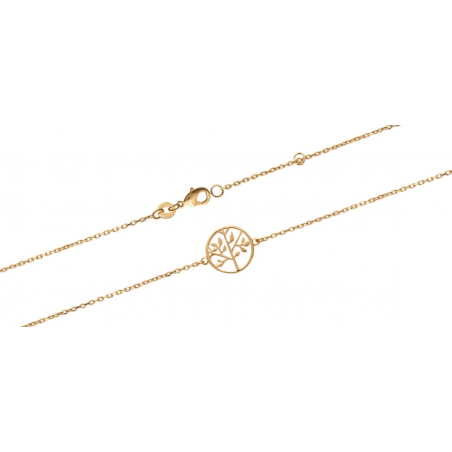 Bracelet Arbre de Vie En Plaqué or 18 Carats 750/1000