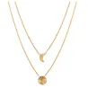 Collier Collection Astre / Lune Plaqué or 18 Carats 750/1000