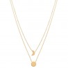 Collier Collection Astre & Lune Plaqué or 18 Carats 750/1000