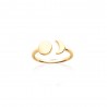 Bague Ouverte Collection Astre & Lune Plaqué or 18 carats T50 à 60
