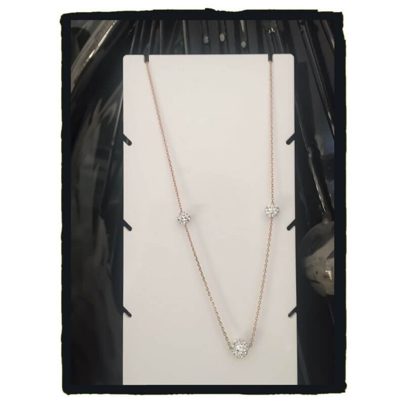 Collier Anneaux Entrelacés Plaqués Or - L'Atelier d'Amaya