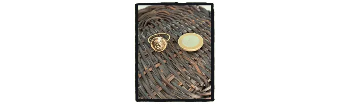 Bague Napoléon Pièce Louis d'or En Plaqué Or Tailles 48 et 50 Disponible