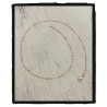 Chaîne Fines Boules 42 CM En Plaqué or 18 CARATS 750/1000