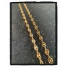 Chaîne Maille Grain De Café 50 CM X 5MM Plaqué or 18 CARATS 750/1000