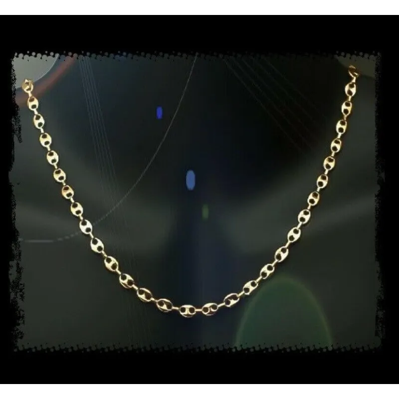 Collier Grain De Café Plaqué Or 18 Carats Tendenze-Italy - 60 Cm, Sans Nickel, Pour Homme/femme