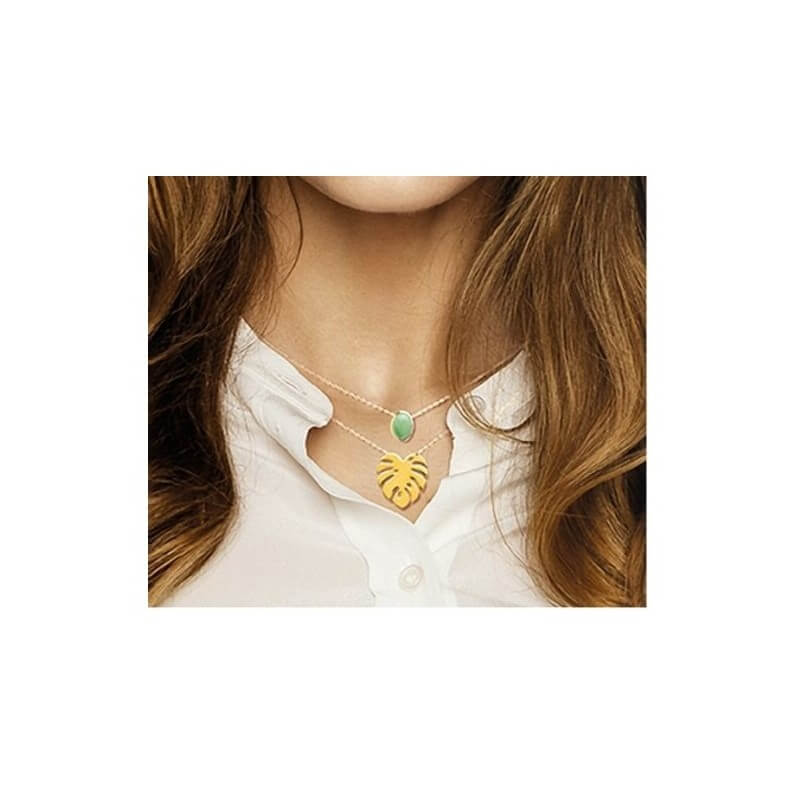 Duo collier perles Aventurine Amazonite Plaqué or - L'Atelier d'Amaya