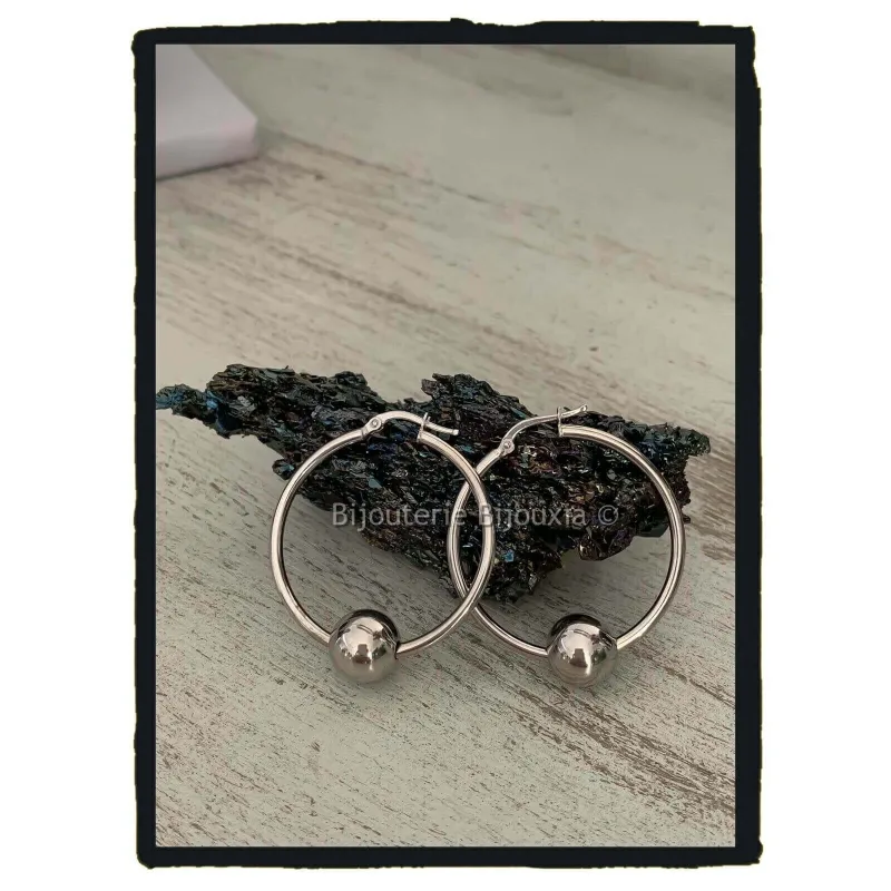 Boucles D'oreilles Créoles Vinani - Argent Sterling 925, Finition Lustrée, Hypoallergénique