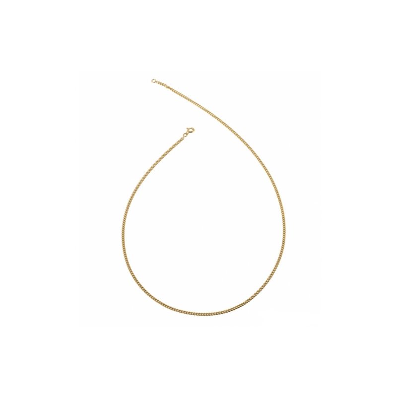 Chaîne 45 cm Or Jaune 750 - 18 carats Maille Forçat 0.95 grammes