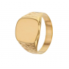 Bague Chevalière Carrée EN OR jaune 9 CARATS 375/1000 T60 à 68