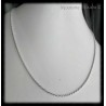 Chaîne Maille corde 50 cm x 2 mm En Argent Massif 925/1000