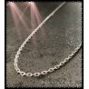 Chaîne 70cm X 2.60mm Maille Forçat Robuste Argent Massif 925/1000