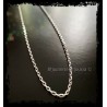 Chaîne Maille Forçat 50cm x 1.60mm En Argent Massif 925/000