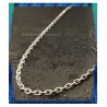 Chaîne 50CM Forçat Maille 2,60 MM Robuste Argent 925 Rhodié