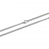 Chaîne Maille Forçat 55CM X 3MM En Acier Inoxydable Bijoux Homme/Femme
