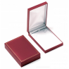 Grand Écrin pour Collier / Parure Rouge - Boite Cadeau Cadre Doré - Simili Cuir