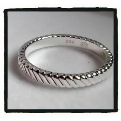 Bagues Céramique et Argent Triple Assemblage Tailles 50-52-54-56-58-60