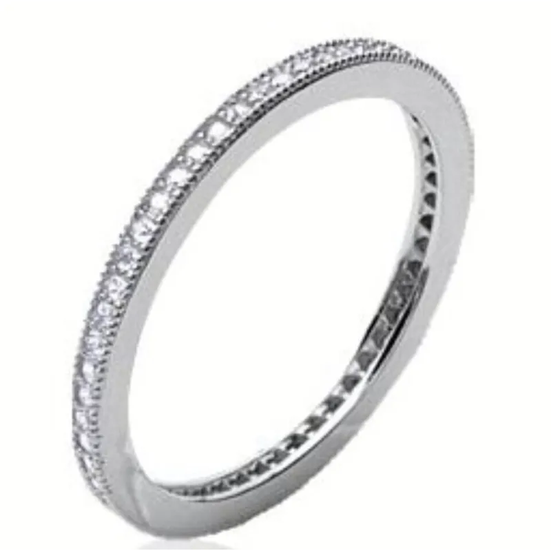 Bague En Céramique Blanche Avec Barrettes Argent 925 Et Pierres - Occasion