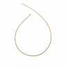 Chaîne gourmette serrée 38CM X 1.20mm Plaqué Or 18 CARATS Bijou Enfant