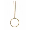 Collier avec Pendentif Cercle En Plaqué or 18 Carats 750/1000