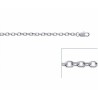 Chaîne 50CM X 3MM Maille Forçat Épaisse Argent Massif 925
