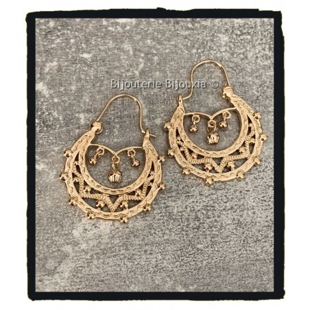 Boucles d’oreilles savoyardes or modèle 8 – Bijouterie Papere