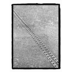 Chaîne 60CM x 3MM Maille Gourmette Argent Massif 925/1000