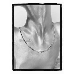 Chaîne 60CM x 3MM Maille Gourmette Argent Massif 925/1000