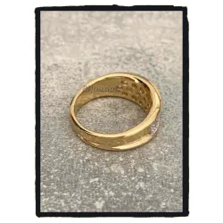Bague Éclat Impérial – Plaqué Or 18 Carats 750/000 – Zirconiums T50 à 62