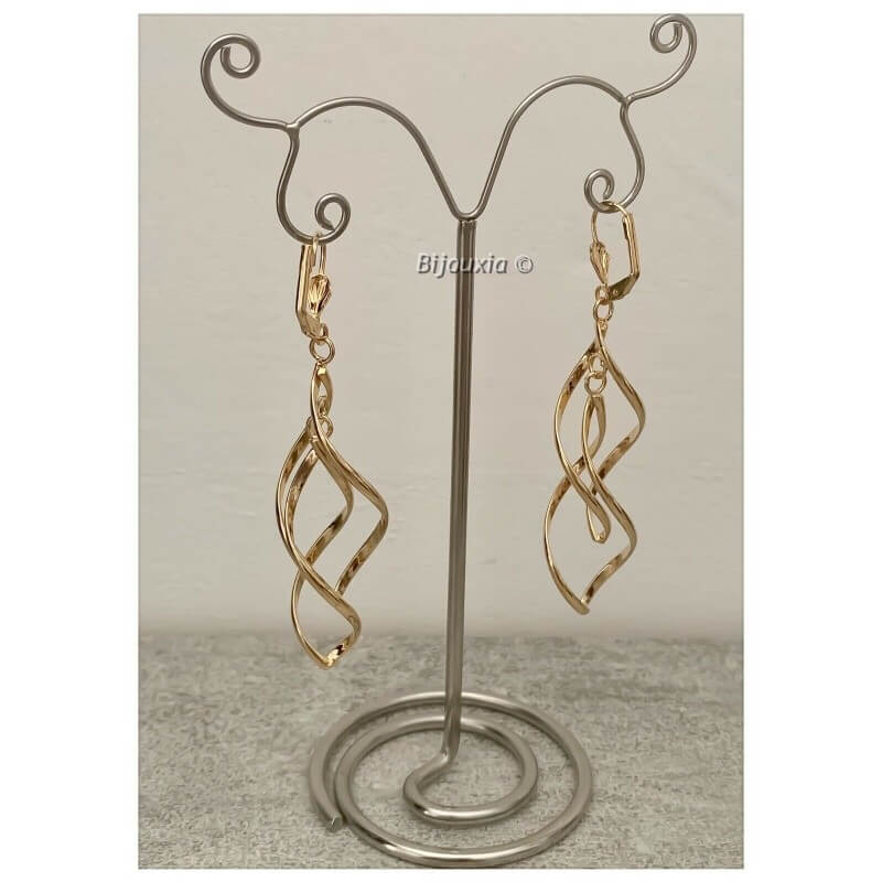 Lot Pendentifs Et Boucles D'oreilles Plaqué Or 18 Carats – Jaune, Sans Pierre