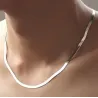 Collier Maille Miroir 42CM X 3MM En Argent Massif 925/000